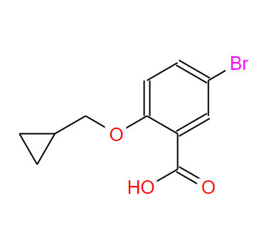 5-Bromo-2-cyclopropylmethoxy-benzoic acid,5-Bromo-2-cyclopropylmethoxy-benzoic acid