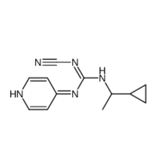 1-cyano-2-(1-cyclopropylethyl)-3-pyridin-4-ylguanidine