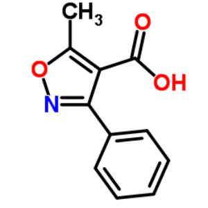 5-甲基-3-苯基-4-异恶唑甲酸,,5-Methyl-3-phenylisoxazole-4-carboxylic acid