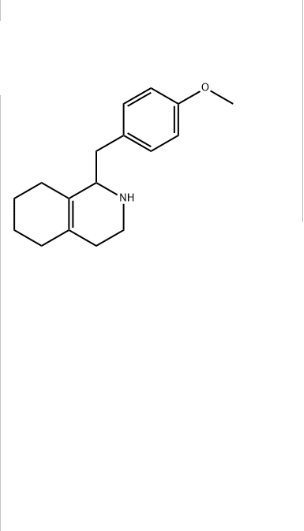 1-(4-甲氧基芐基)-1,2,3,4,5,6,7,8-八氫異喹啉,1,2,3,4,5,6,7,8-octahydro-1-[(4-methoxyphenyl)methyl]isoquinoline