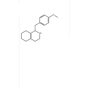 1-(4-甲氧基苄基)-1,2,3,4,5,6,7,8-八氢异喹啉,1,2,3,4,5,6,7,8-octahydro-1-[(4-methoxyphenyl)methyl]isoquinoline