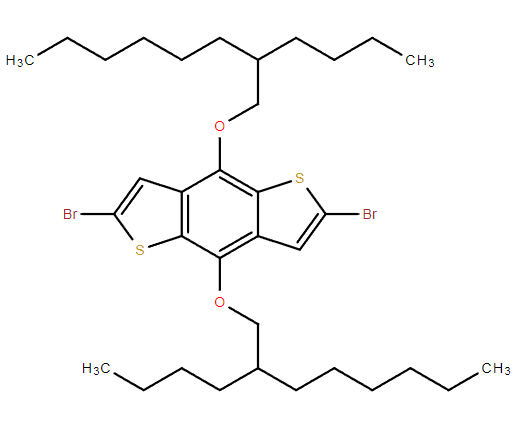 2,6-二溴-4,8-双((2-丁基辛基)氧)苯并[1,2-b:4,5-b’]二噻吩,2,6-Dibromo-4,8-bis((2-butyloctyl)oxy)benzo[1,2-b:4,5-b']dithiophene