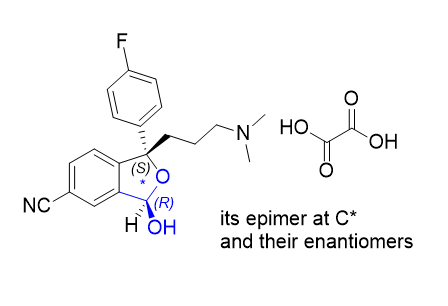 艾司西酞普兰杂质02,1-[3-(dimethylamino)propyl]-1-(4-fluorophenyl)-3-hydroxy-1,3dihydroisobenzofuran-5-carbonitrile   oxalate