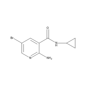 3-Pyridinecarboxamide,2-amino-5-bromo-N-cyclopropyl-(9CI)
