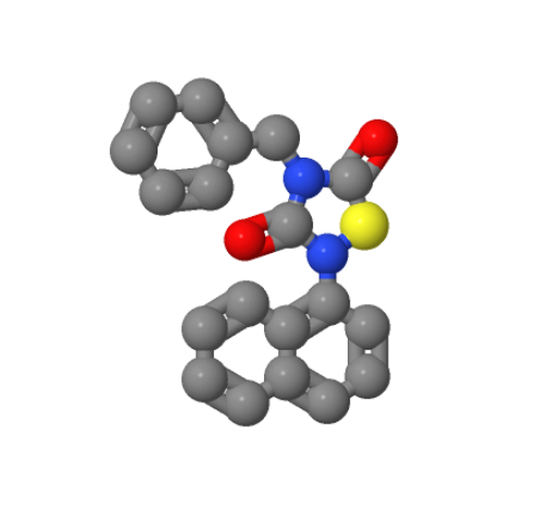 4-苄基-2-(萘-1-基)-[1,2,4]噻二唑烷-3,5-二酮,4-Benzyl-2-(naphthalen-1-yl)-[1,2,4]thiadiazolidine-3,5-dione