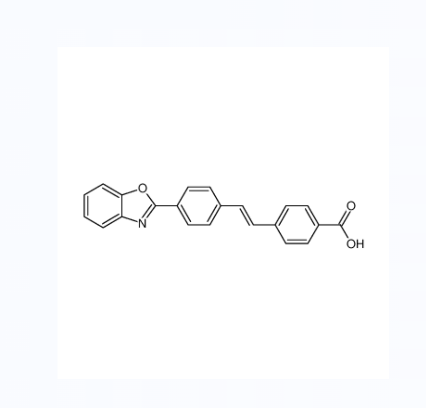 4-[2-[4-(2-苯并恶唑基)苯基]乙烯基]苯甲酸,4-[2-[4-(2-benzoxazoleyl)phenyl]vinyl]benzoic acid