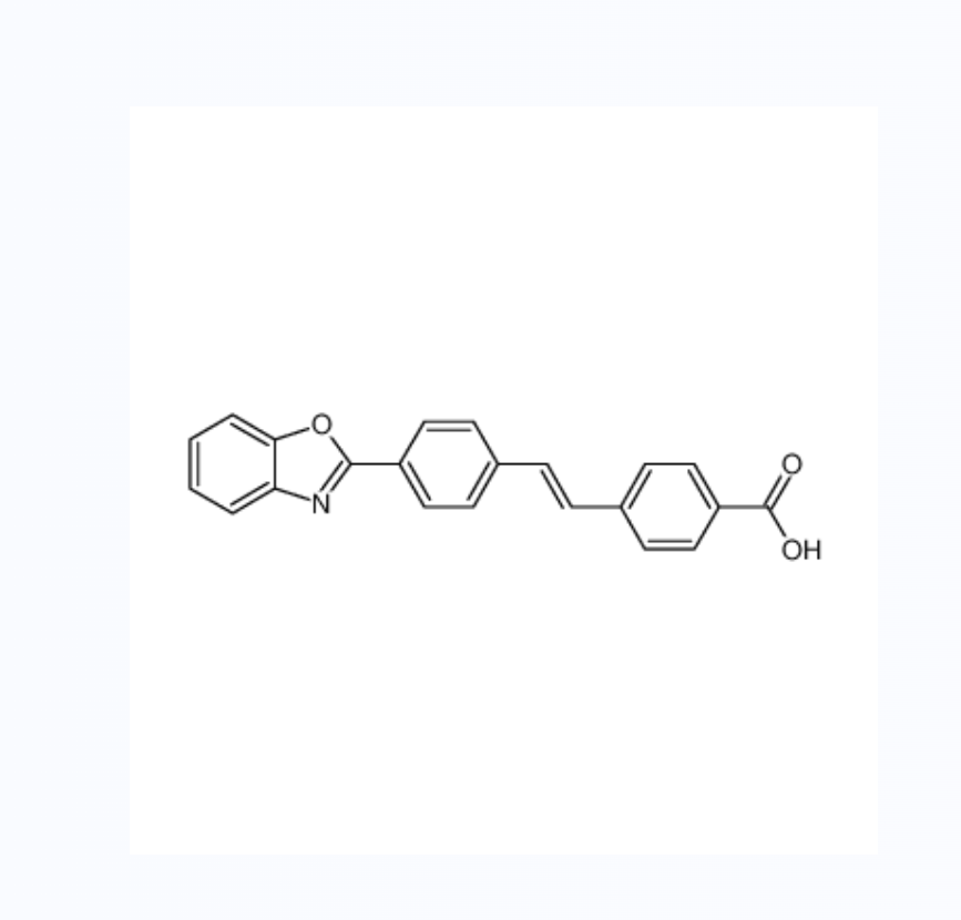 4-[2-[4-(2-苯并惡唑基)苯基]乙烯基]苯甲酸,4-[2-[4-(2-benzoxazoleyl)phenyl]vinyl]benzoic acid