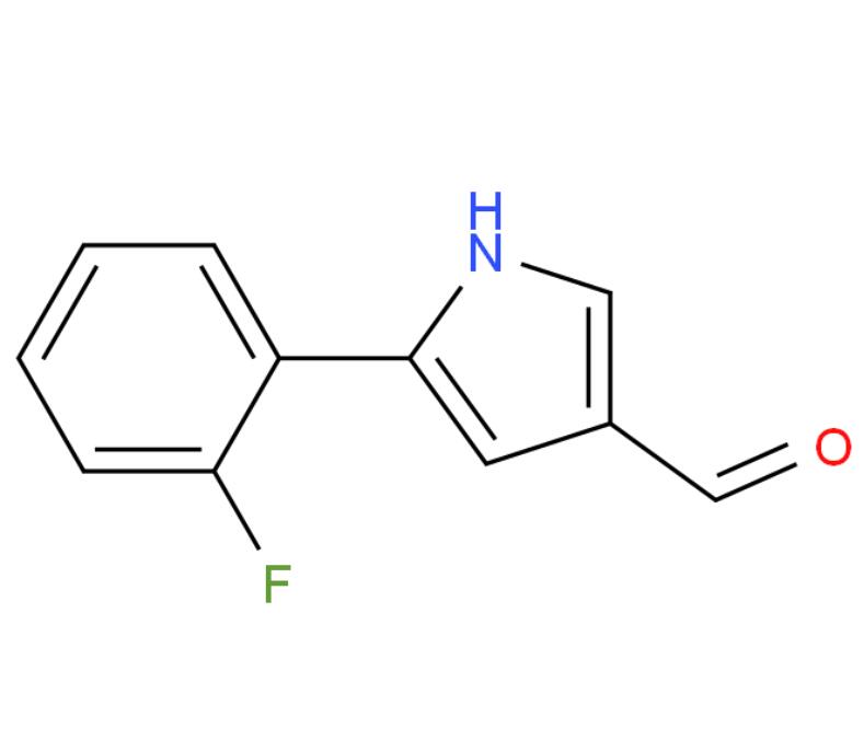 5-(2-氟苯基)-1H-吡咯-3-甲醛,5-(2-fluorophenyl)- 1H-Pyrrole-3-carboxaldehyde