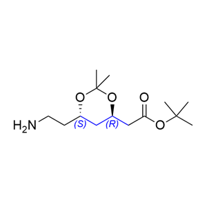 阿托伐他汀钙杂质46,tert-butyl 2-((4R,6S)-6-(2-aminoethyl)-2,2-dimethyl-1,3-dioxan-4-yl) acetate