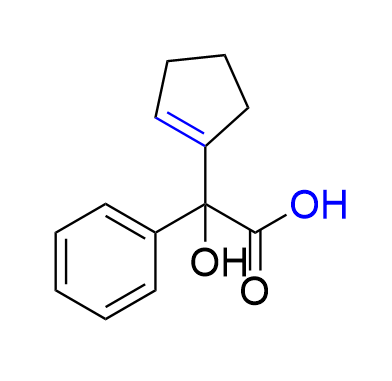 格隆溴铵杂质12,2-(cyclopent-1-en-1-yl)-2-hydroxy-2-phenylacetic acid