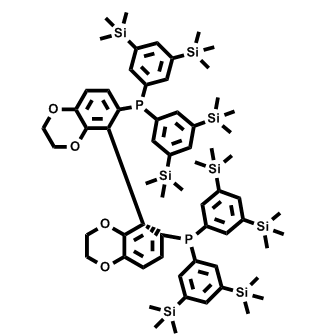(S)-6,6'-双(双(3,5-双(三甲基硅烷基)苯基)膦基)-2,2',3,3'-四氢-5,5'-联苯并[b][1,4]二氧杂环己烷基,(S)-6,6'-Bis(bis(3,5-bis(trimethylsilyl)phenyl)phosphino)-2,2',3,3'-tetrahydro-5,5'-bibenzo[b][1,4]dioxine