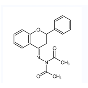 N-乙酰基-N'-(2,3-二氢-2-苯基-4H-1-苯并吡喃-4-亚基)乙酰肼