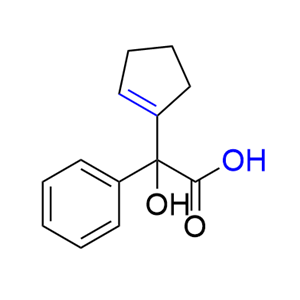 格隆溴铵杂质12,2-(cyclopent-1-en-1-yl)-2-hydroxy-2-phenylacetic acid