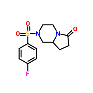 2-[(4-氟苯基)磺酰基]六氢吡咯并[1,2-A]吡嗪-6(2H)-酮