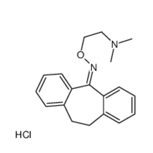 10,11-dihydro-5H-dibenzo[a,d]cyclohepten-5-one O-[2-(dimethylamino)ethyl]oxime monohydrochloride,10,11-dihydro-5H-dibenzo[a,d]cyclohepten-5-one O-[2-(dimethylamino)ethyl]oxime monohydrochloride
