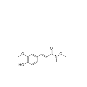 (E)-3-(4-hydroxy-3-methoxyphenyl)-N-methoxy-N-methylacrylamide