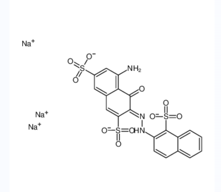 2,7-萘二磺酸-5-氨基-4-羟基-3-[(1-磺基-2-萘基)偶氮]三钠盐,trisodium,(3Z)-5-amino-4-oxo-3-[(1-sulfonatonaphthalen-2-yl)hydrazinylidene]naphthalene-2,7-disulfonate