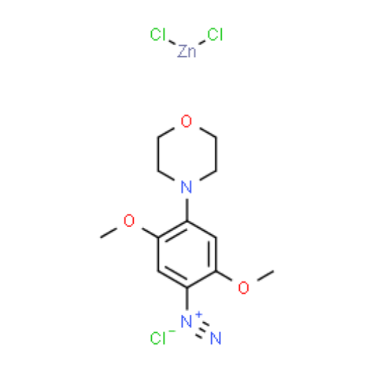 2,5-dimethoxy-4-morpholinobenzenediazonium chloride, compound with zinc chloride,2,5-dimethoxy-4-morpholinobenzenediazonium chloride, compound with zinc chloride