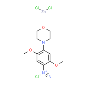 2,5-dimethoxy-4-morpholinobenzenediazonium chloride, compound with zinc chloride