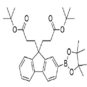 二叔丁基 3,3'-(2-(4,4,5,5-四甲基-1,3,2-二氧杂硼芴烷-2-基)-9H-芴-9,9-二基)二丙酸