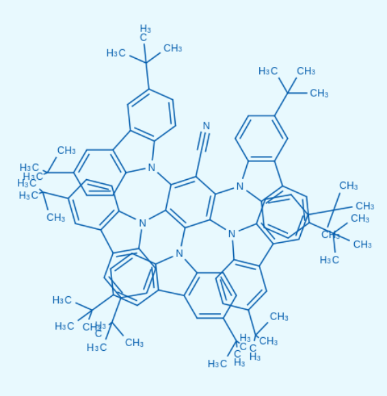 2,3,4,5,6-五(3,6-二叔丁基-9H-咔唑-9-基)苯甲腈,2,3,4,5,6-Pentakis(3,6-di-tert-butyl-9H-carbazol-9-yl)benzonitrile