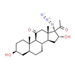 17-azido-3beta,16alpha-dihydroxy-5alpha-pregnane-11,20-dione	