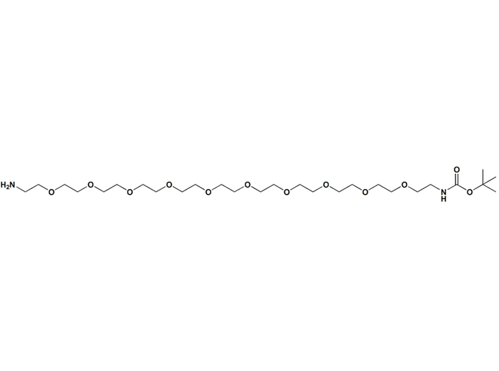 叔丁氧羰基-PEG10-胺,t-boc-N-amido-PEG10-amine