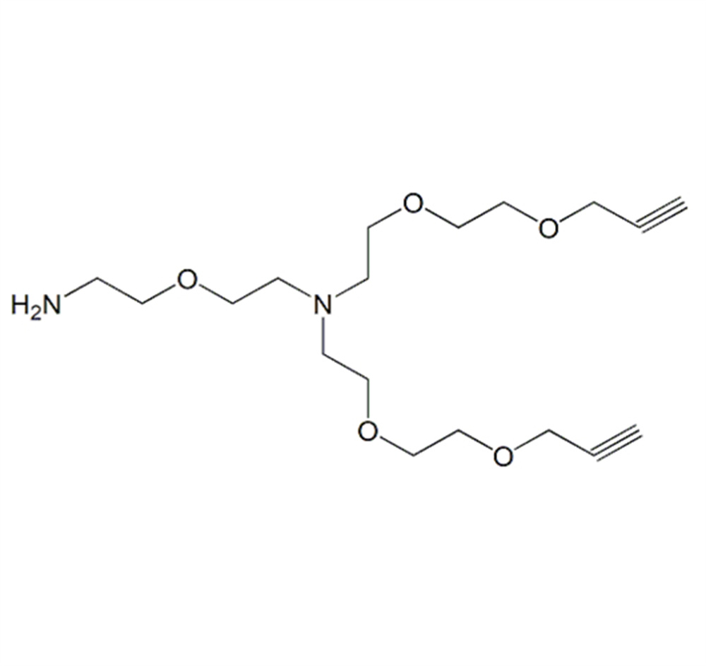 N-(氨基-PEG1)-N-双(PEG2-炔丙基)盐酸盐,N-(Amino-PEG1)-N-bis(PEG2-propargyl) HCl salt