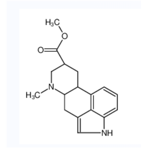 (8alpha)-6-甲基-麦角灵-8-羧酸甲酯,methyl (6aR,9S)-7-methyl-6,6a,8,9,10,10a-hexahydro-4H-indolo[4,3-fg]quinoline-9-carboxylate