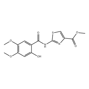 2 - [(2 - 羟基-4,5 - 二甲氧基苯甲酰基)氨基] -4 - 噻唑羧酸甲酯,2-[(2-Hydroxy-4,5-dimethoxybenzoyl)amino]-1,3-thiazo