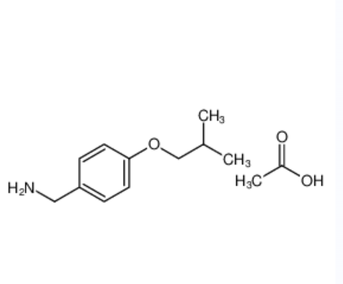 4-(2-甲基丙氧基)苯甲胺乙酸盐,4-(2-Methylpropoxy)benzenemethanamine acetate (1:1)