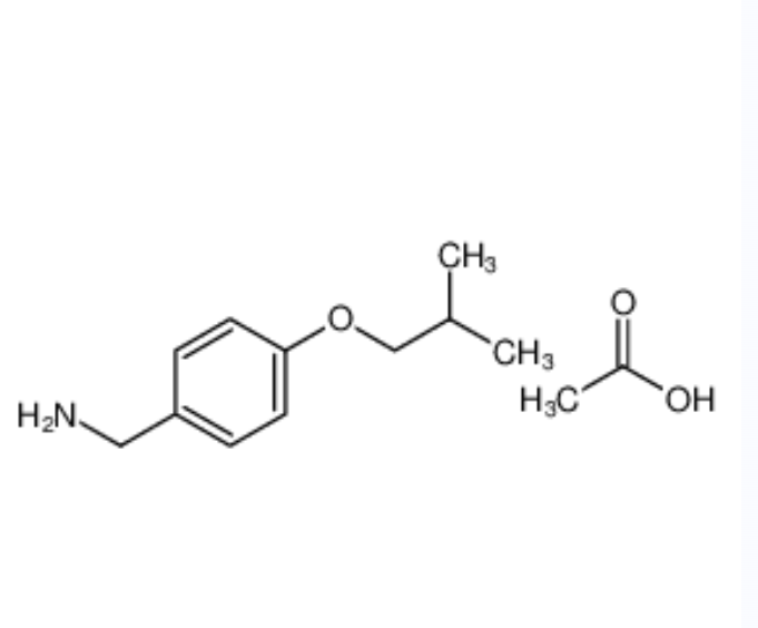 4-(2-甲基丙氧基)苯甲胺乙酸鹽,4-(2-Methylpropoxy)benzenemethanamine acetate (1:1)