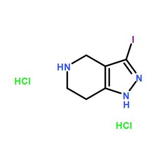 3-iodo-4,5,6,7-tetrahydro-1H-pyrazolo[4,3-c]pyridine dihydrochloride