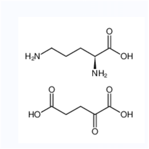 L-鸟氨酸-Alpha-酮戊二酸盐二水合物,(S)-2,5-Diaminopentanoic acid compound with 2-oxopentanedioic acid (1:1)