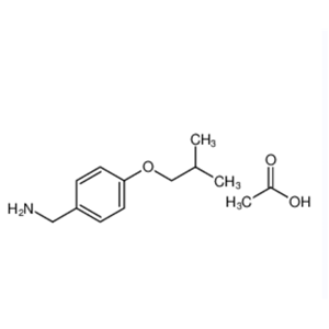 4-(2-甲基丙氧基)苯甲胺乙酸盐,4-(2-Methylpropoxy)benzenemethanamine acetate (1:1)
