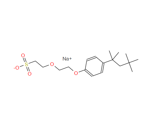 润湿剂,sodium 2-[2-[4-(1,1,3,3-tetramethylbutyl)phenoxy]ethoxy]ethanesulphonate
