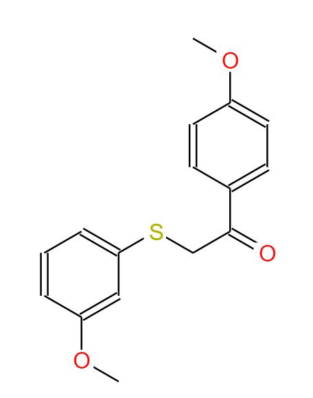 4-甲氧基-A-[(3-甲氧基苯基)硫]苯乙酮,4-METHOXY-A-((3-METHOXY PHENYL)THIO)ACETOPHENONE