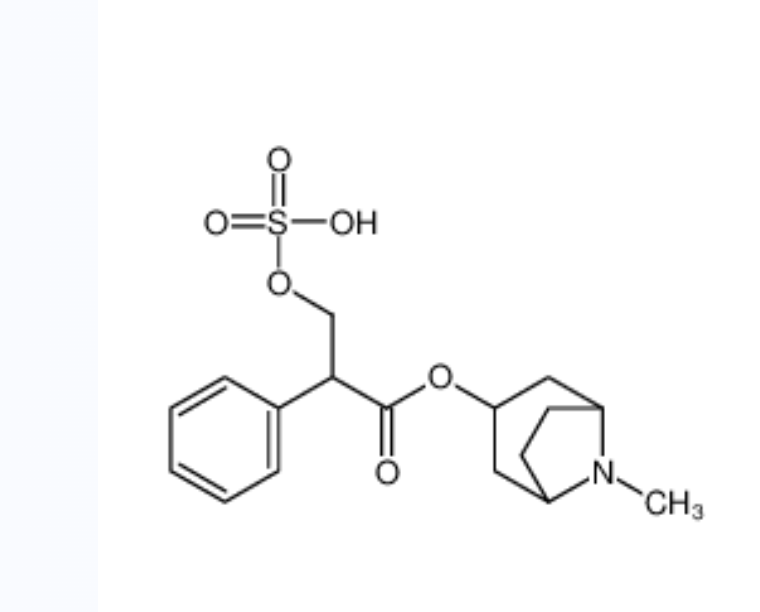 阿托品 O-(硫酸氢酯),(8-methyl-8-azabicyclo[3.2.1]octan-3-yl) 2-phenyl-3-sulfooxypropanoate