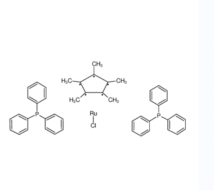 五甲基环戊二烯基双(三苯基膦)氯化钌(II),chlororuthenium(1+),1,2,3,4,5-pentamethylcyclopenta-1,3-diene,triphenylphosphane