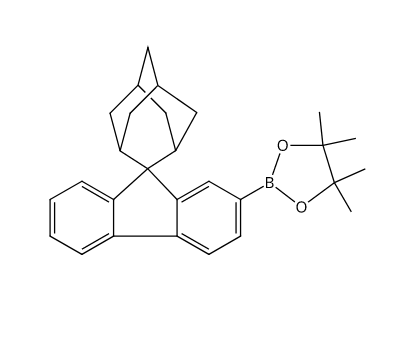 2-硼酸频哪醇酯-2-螺[9H-芴-9,2′-金刚烷],4,4,5,5-Tetramethyl-2-spiro[9H-fluorene-9,2′-tricyclo[3.3.1.13,7]decan]-2-yl-1,3,2-dioxaborolane