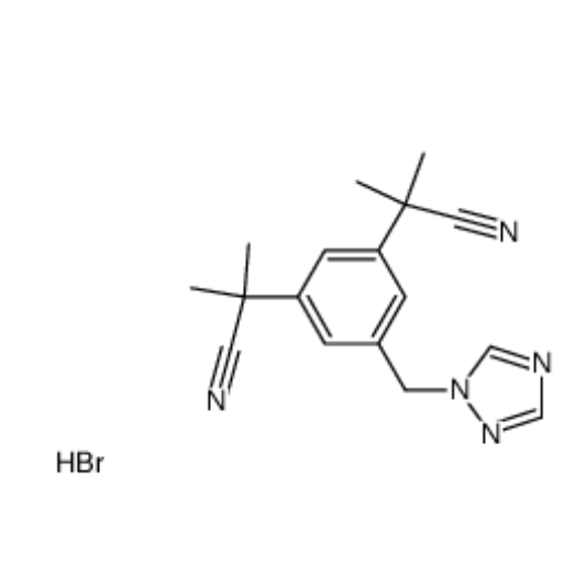 2,2'-[5-(1H-1,2,4-triazol-1-ylmethyl)-1,3-phenylene]-di(2-methylpropionitrile) hydrobromide