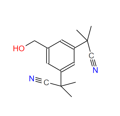 2-[3-(1-氰基-1-甲基乙基)-5-(羥甲基)苯基]-2-甲基丙腈,5-(Hydroxymethyl)-alpha,alpha,alpha',alpha'-tetramethyl-1,3-benzenediacetonitrile