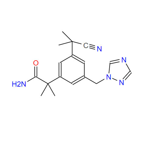 阿那曲唑雜質(zhì)2,Anastrozole IMpurity (3-(1-Cyano-1-Methylethyl)-alfa,alfa-diMethyl-5-(1H-,1,2,4-triazole-1-ylMethyl)-benzeneacetaMide)