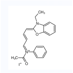 2-[4-(乙酰基苯基氨基)丁-1,3-二烯基]-3-乙基苯并恶唑鎓碘化物,N-[(1E,3E)-4-(3-ethyl-1,3-benzoxazol-3-ium-2-yl)buta-1,3-dienyl]-N-phenylacetamide,iodide