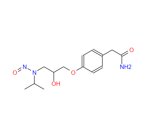 Benzeneacetamide, 4-[2-hydroxy-3-[(1-methylethyl)nitrosoamino]propoxy]-