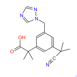 阿那曲唑杂质3,Anastrozole IMpurity (3-(1-Cyano-1-Methylethyl)-alfa,alfa-diMethyl-5-(1H-,1,2,4-triazole-1-ylMethyl)-benzeneacetic acid)