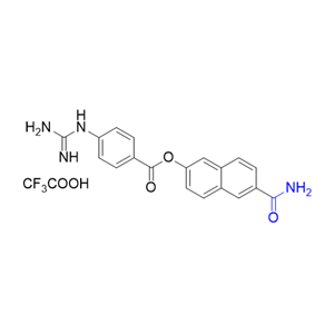 萘莫司他雜質(zhì)06,6-carbamoylnaphthalen-2-yl 4-guanidinobenzoate 2,2,2-trifluoroacetate