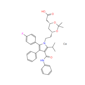 阿托伐他汀钙杂质21(钙盐),2-((4R,6R)-6-(2-(2-(4-fluorophenyl)-5-isopropyl-3-phenyl-4-(phenylcarbamoyl)-1H-pyrrol-1-yl)ethyl)-2,2-dimethyl-1,3-dioxan-4-yl)acetic acid