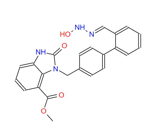 阿齐沙坦杂质 (H),(Z)-Methyl 3-((2'-(N'-hydroxycarbaMiMidoyl)biphenyl-4-yl)Methyl)-2-oxo-2,3-dihydro-1H-benzo[d]iMidazole-4-carboxylate