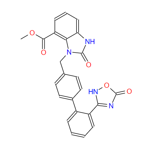 阿齐沙坦杂质 (I),Methyl 2-oxo-3-((2'-(5-oxo-4,5-dihydro-1,2,4-oxadiazol-3-yl)biphenyl-4-yl)Methyl)-2,3-dihydro-1H-benzo[d]iMidazole-4-carboxylate